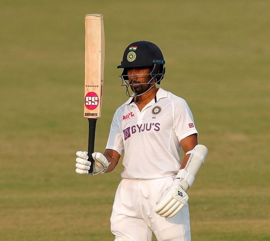 Wriddhipops's tweet photo. Success is not in what you have, but who you are. Glad to contribute to the Team’s cause. 

@BCCI 

#IndVsNZ #TeamIndia #India https://t.co/J1XydEyFng