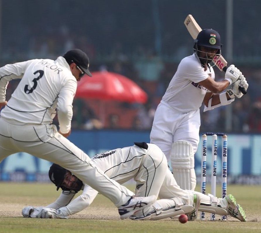 Wriddhipops's tweet photo. Success is not in what you have, but who you are. Glad to contribute to the Team’s cause. 

@BCCI 

#IndVsNZ #TeamIndia #India https://t.co/J1XydEyFng