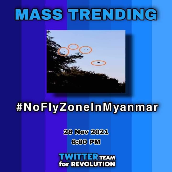 nyanthuya's tweet photo. The militant council is using Mi-35 military helicopters to attack the local population.
#NoFlyZoneInMyanmar
#WhatsHappeningInMyanmar 
#UN_What_Are_You_Doing_For_ThePeopleOf_Myanmar https://t.co/PFaCoK79t9
