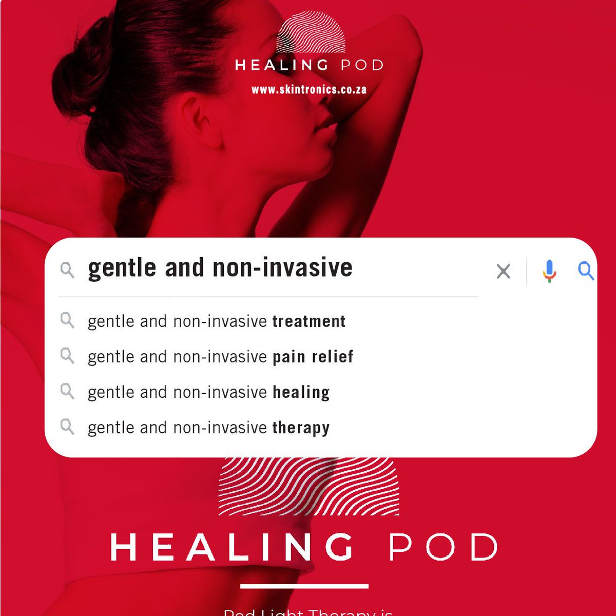 PureEstheticsSA's tweet photo. Red Light Therapy is non-invasive and gentle. ⁠
⁠
It is completely painless and has no known side effects.⁠ The Healing Pod is here to do just that - help you heal!

Book your Treatment at Pure Esthetics
Schedule your appointment:
✉️ info@pureesthetics.co.za
☎️ 011 784 ... https://t.co/5GqQsRF0b4