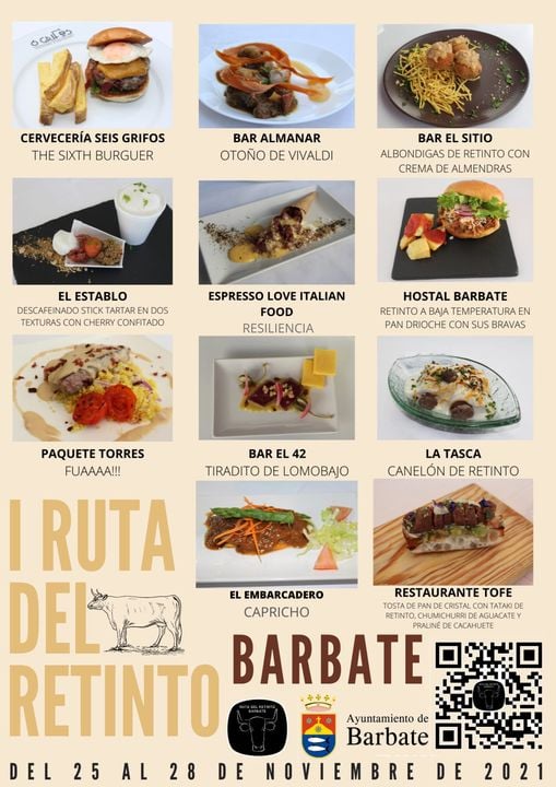 Barbate_Turismo's tweet photo. Hoy termina la I #RutadelRetinto🐂.
Os dejamos las tapas🍴, para que elijáis las que más os guste, aunque todas están ricas.
#retinto #cows #Kühe #turismogastronómico
@Ayto_Barbate @RadioBarbate @andalu_tourist
@VivaBarbate @viveandalucia https://t.co/APTEahFYtd