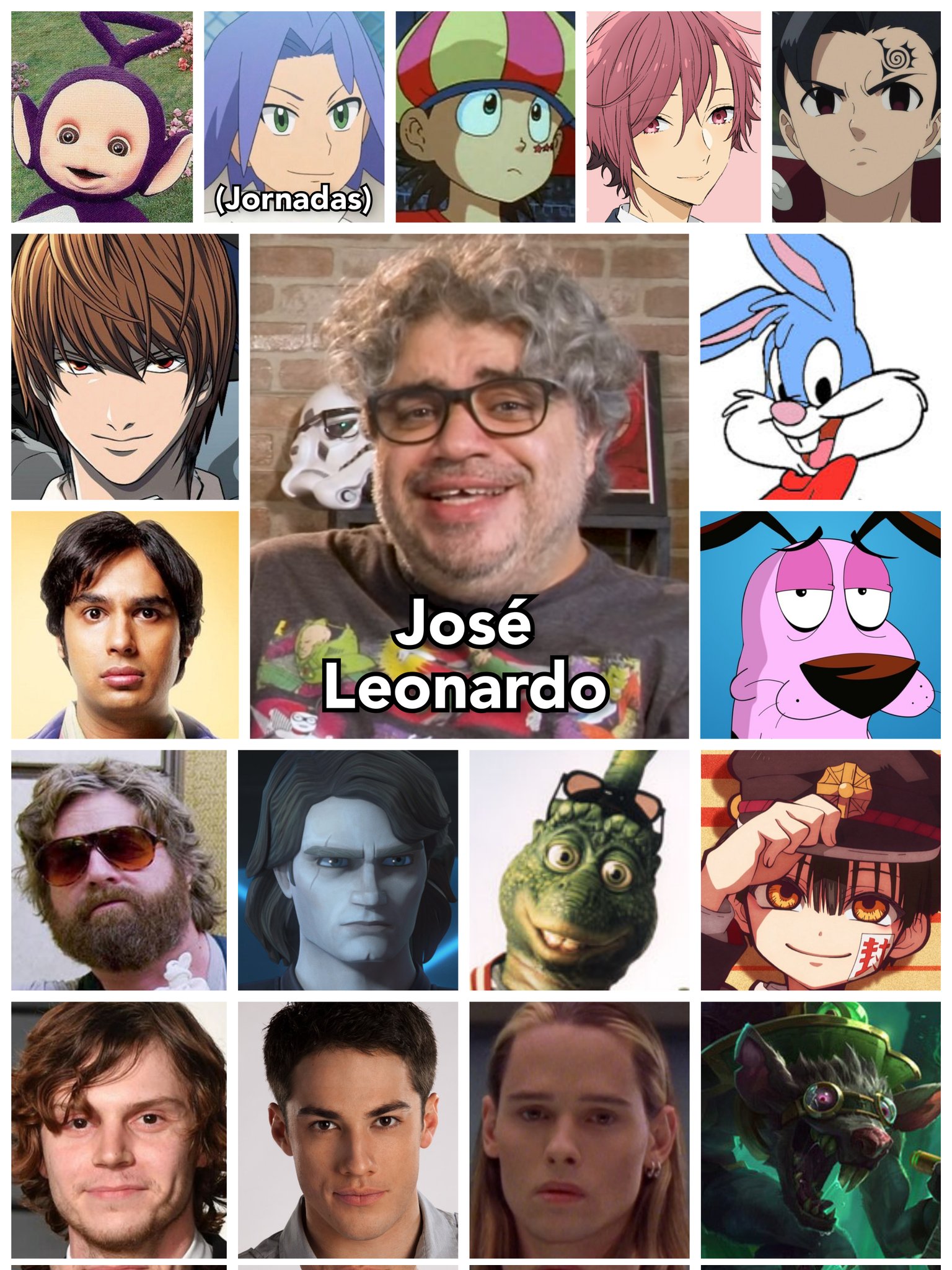 Personagens Com os Mesmos Dubladores! on X: Um dos melhores dubladores do  nosso país, o incrível José Leonardo tem uma versatilidade absurda em seus  trabalhos! José é conhecido por dublar o Light