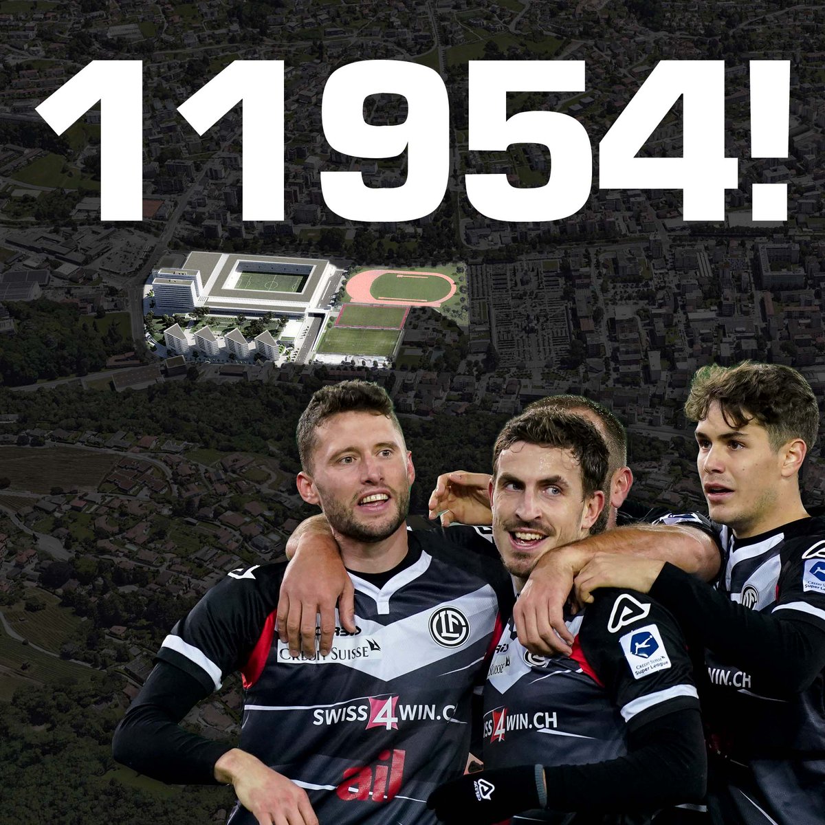 Oggi è un giorno storico per il nostro club!

Grazie cittadini di Lugano! 

Con 11954 voti favorevoli il nuovo polo sportivo e il nostro nuovo stadio saranno realtà!