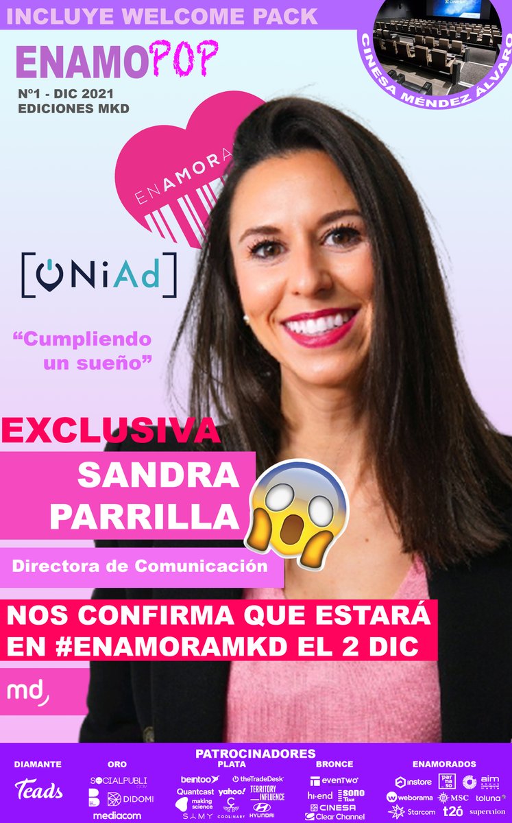 mkdirecto's tweet photo. ¿Conocéis ya a la súper presentadora de #EnamoraMKD? 🥰

Primero fue Carlos Lozano, luego Pilar Rubio, después Jesús Vázquez y ahora llega Sandra Parrilla de @ONiAd_publi
para cruzar la pasarela el 2 de diciembre 👏🏻

¡No te lo pierdas! https://t.co/Qsm44L4Lqp https://t.co/qDKuDdOZln