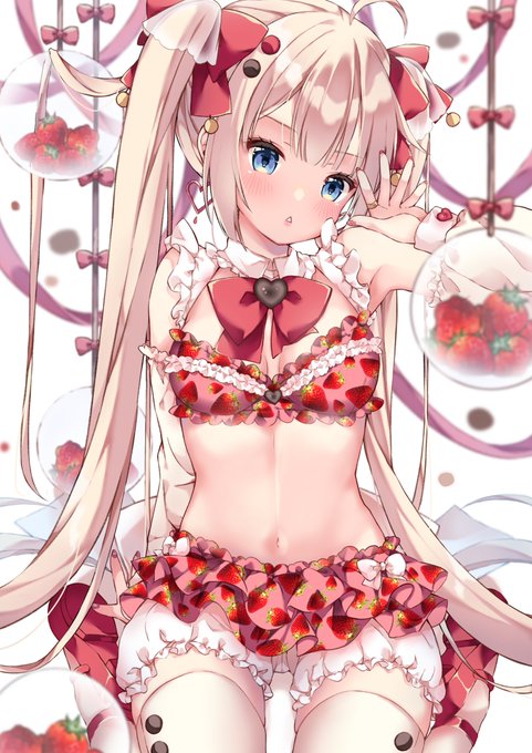 #いいニーハイの日 

C99新刊の表紙です🍓 