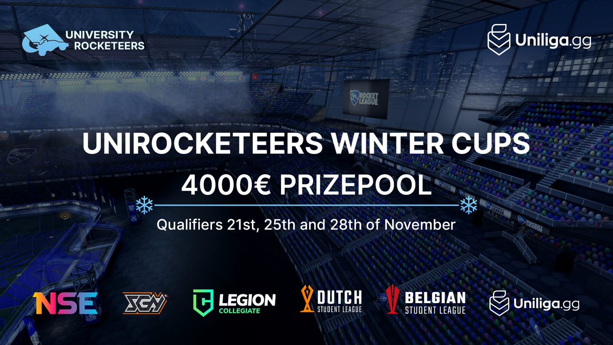 UniRocketeers's tweet photo. 45 mins until the last Winter Cup #2 Qualifier!

Bringing the action:
🎙️ @NuaLaoch @tr1ppn @formalcasting @james_wootton_ @SwacesCasts 
👀 @DDeployer 
🎥 @Kiza990 
🎚️ @AJW_Production 
📊 @BigChebbz 
👮 @Jorden_rl @Remigiusz__ @meowrl 
🐦 @Hock__73 

📺  https://t.co/K5lL9FlGvO https://t.co/2Hg0Rxb32z