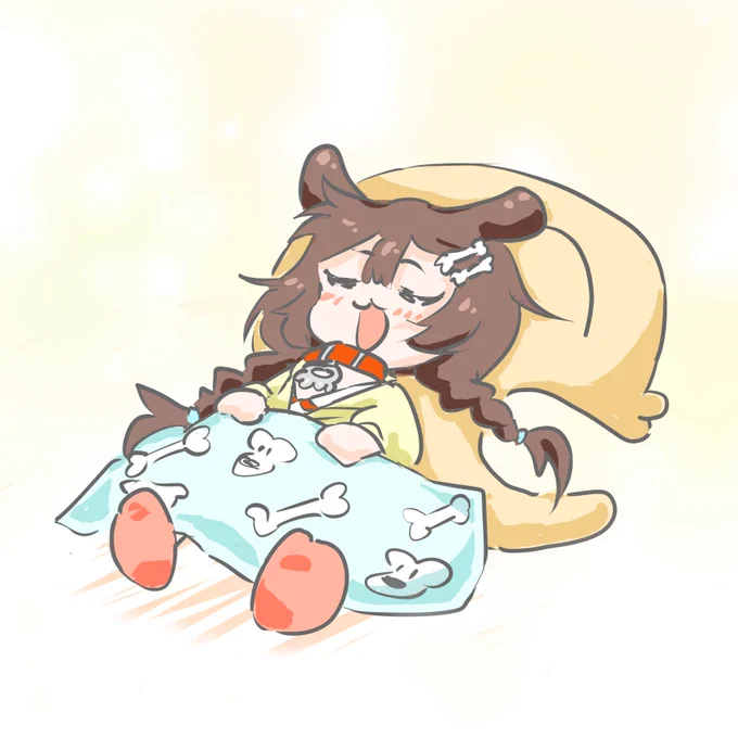 #できたてころね
すやすやイッヌ🐶💤 