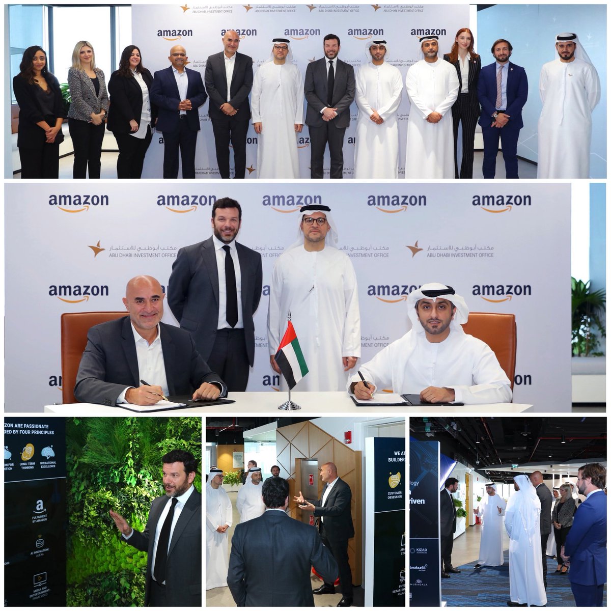 Very happy to have been in Abu Dhabi today as Amazon and the Abu Dhabi Investment Office <a href="/InvestAbuDhabi/">Abu Dhabi Investment Office</a> announce that Amazon will open its most technologically advanced Fulfillment Centre for the MENA region in Abu Dhabi! 

#Tech #Amazon