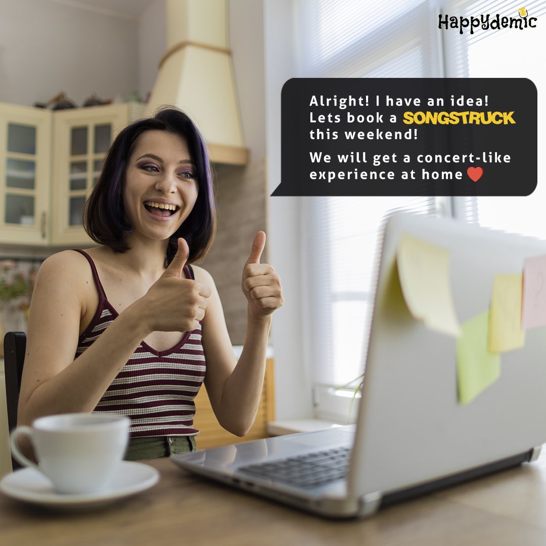 happydemic_mike's tweet photo. Turn the lights down low &amp; set the scene at home for a concert-like experience with Songstruck!
.
.
.
#celebrateathome #giglife #singerathome #friendscelebrating #weekendjam #bookasinger #personalisedgifts #personalisedconcert https://t.co/sGXeeW5DWa