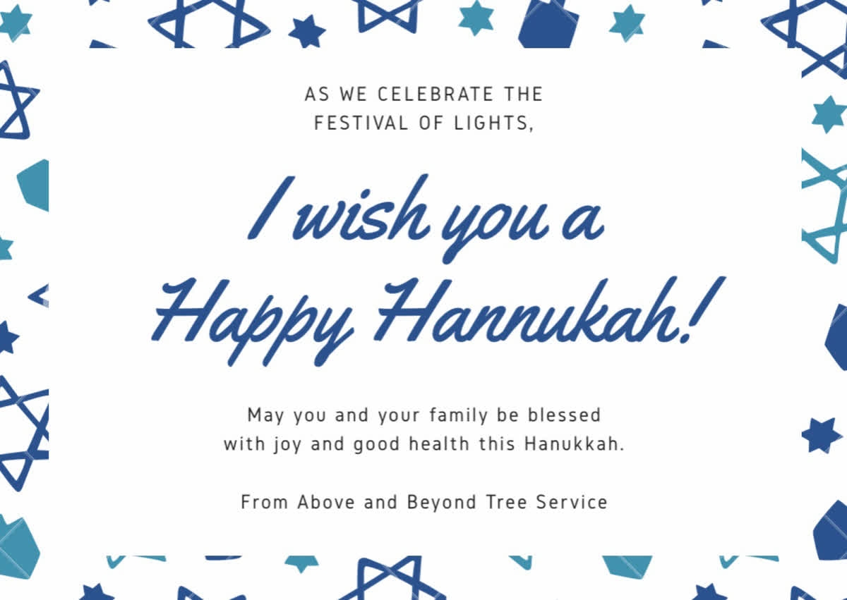 Happy Hanukkah 
#treecare #treeservice