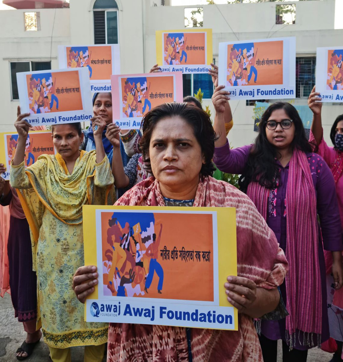 Awaj_fdn's tweet photo. On this global #16_days_of_Activism,we are calling for everyone to stand and protest against GBV and sexual harassment towards women. 
#orangetheworld
#stopviolenceaginstwomen
@Fash_rev @remakeourworld https://t.co/ud6Gb3XfZV
