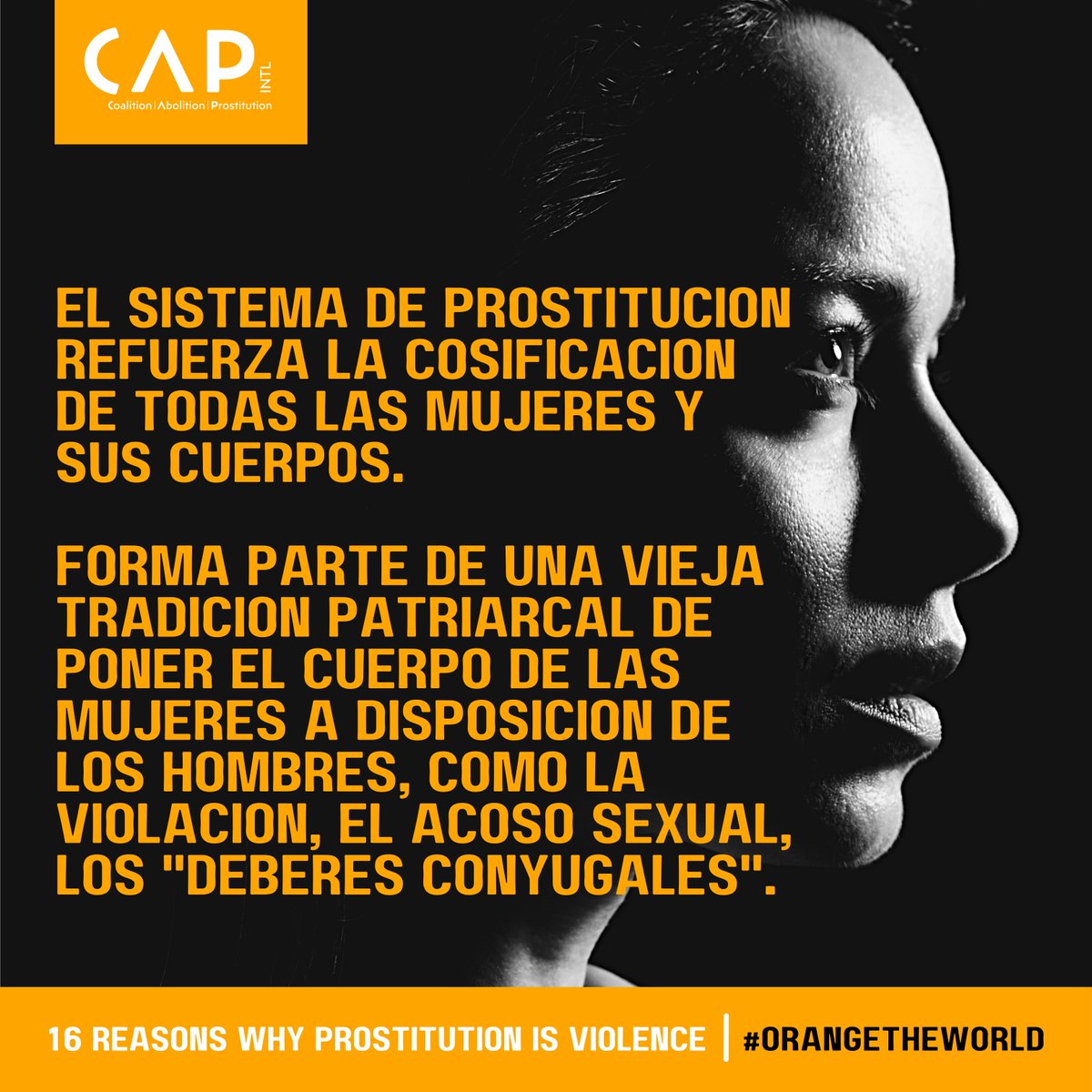 CAPintl's tweet photo. Razón #4

#16ReasonsWhyProstitutionIsViolence
#OrangeTheWorld https://t.co/Kdefhz521E