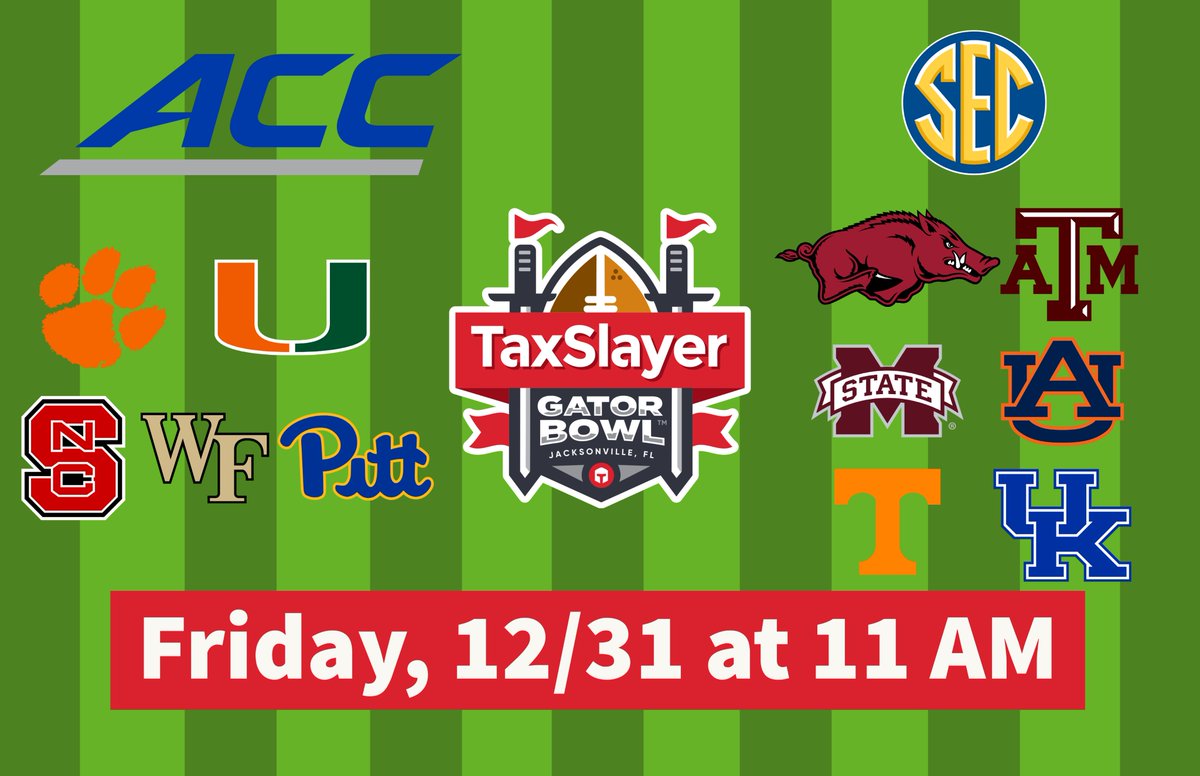 CushCam's tweet photo. Selection Sunday is one week away! Go to https://t.co/5vhfg5QJCm for discounted tickets to this year's @taxslayerbowl. For $25, you'll get a good seat in the north end zone. $15 from your purchase will be donated to the @ACHSSTINGRAYS girls golf team. Deal ends Wednesday, 12/1/21 https://t.co/pd9BBkS1Zz