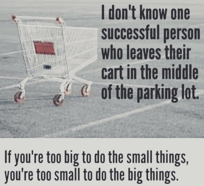 How you do anything is how you do everything! 💯