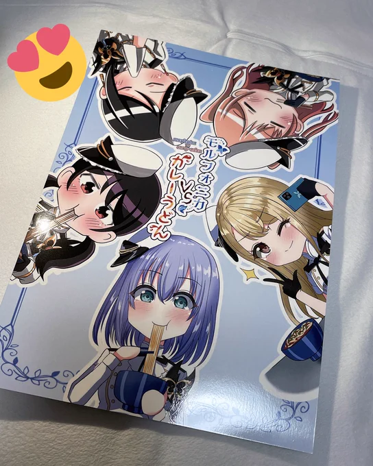 改めて、今回自分の初同人誌となりました本、モルフォニカVSカレーうどんでした🍛🦋
表紙、裏表紙めっちゃかわいいでしょ!
本日お手にとって下さった皆様ありがとうございました!!
家に飾っとくわ😂 