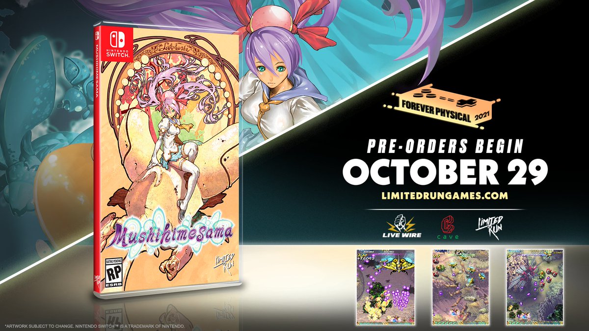 LimitedRunGames's tweet photo. ENDING TONIGHT 🕛
Explore a beautiful fantasy world rendered in stunning HD sprite graphics. Battle a variety of giant "Koju" bugs across 5 stages using your beautiful bullets.

Pre-orders for Mushihimesama on Nintendo Switch close at 11:59pm ET https://t.co/uFFLbeCnQB https://t.co/5bu47diCx0
