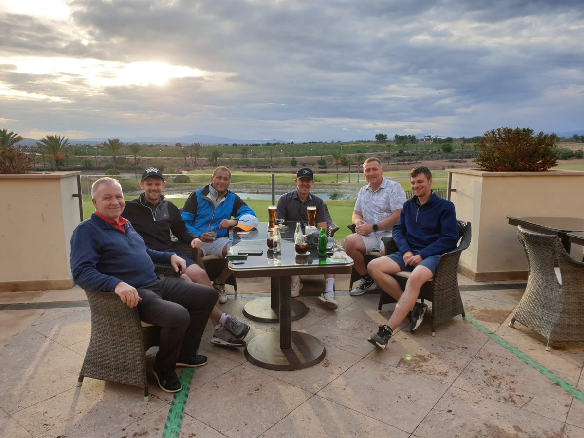 mikejam72's tweet photo. Managed a quick 8 holes @MarlandGolf this morning before being snowed off. Stark contrast to 7 days ago in Spain 🤦‍♂️ @golfmatestravel https://t.co/G574wGdQgT