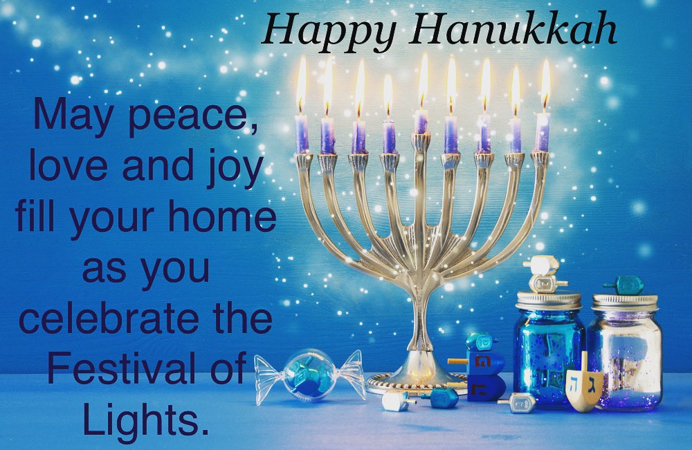 #happyhanukkah to our families and friends. Enjoy these magical 8 days and nights ahead with your loved ones 💙
