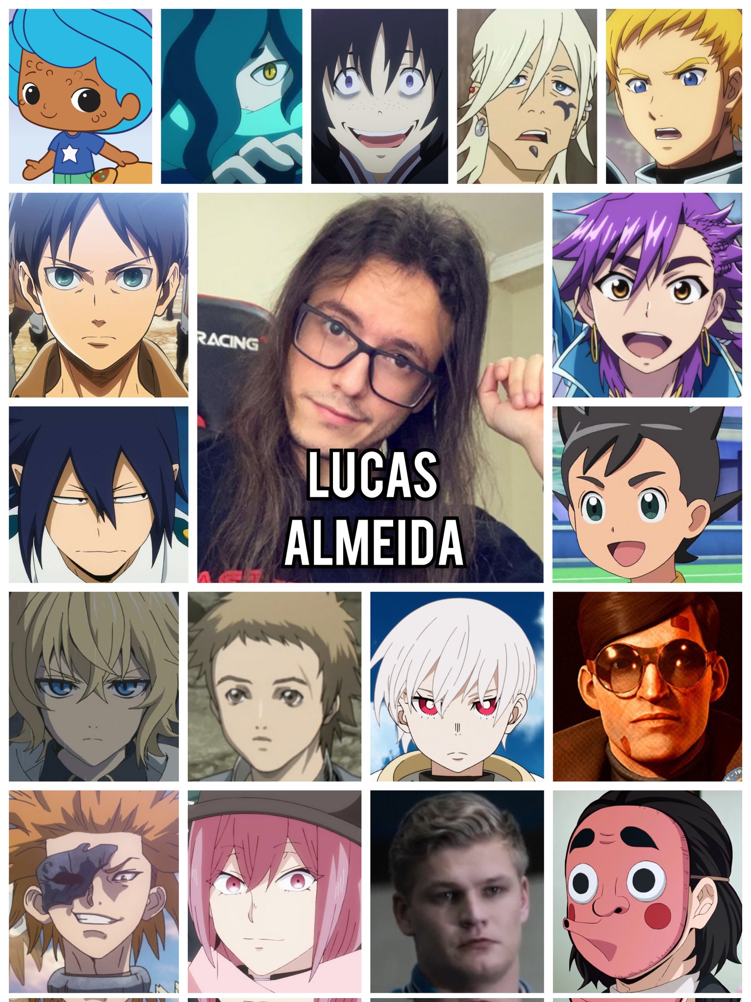 Personagens Com os Mesmos Dubladores! on X: Dando aquela atualizada com o  pequeno gigante! Uma figuraça das dublagens atuais de anime, Lucas Almeida  é um excelente dublador e diretor! Lucas dubla o