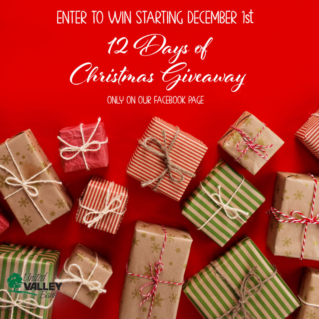 UVBank's tweet photo. Only a few more days until 12 Days of Christmas Giveaway starts on our Facebook page! https://t.co/PAix8MkodK