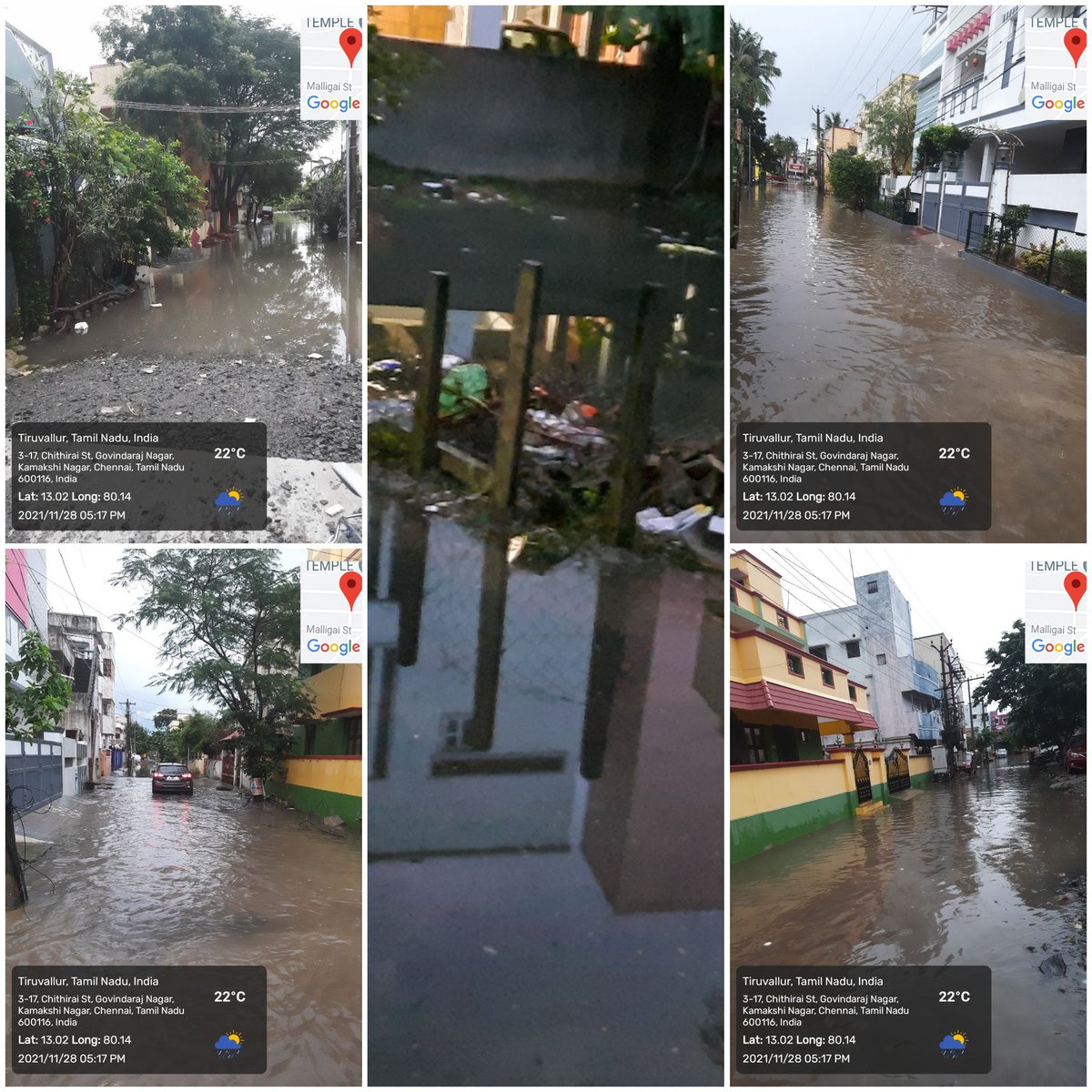 Uvaraj_jc's tweet photo. It's going to be a big challenge for @rdc_south @chennaicorp @KanchiCollector to prevent rain water stagnation in the coming seasons. Surrounded by water in all four directions ! https://t.co/QfUwRalAOT