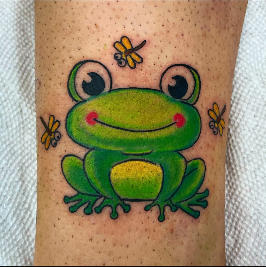 Cute Tree Frog Tattoo