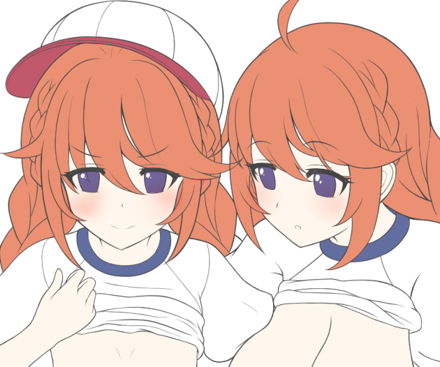 膨乳企画、明日の18時から↓の絵で開始予定～。頑張って夜なべします～ 