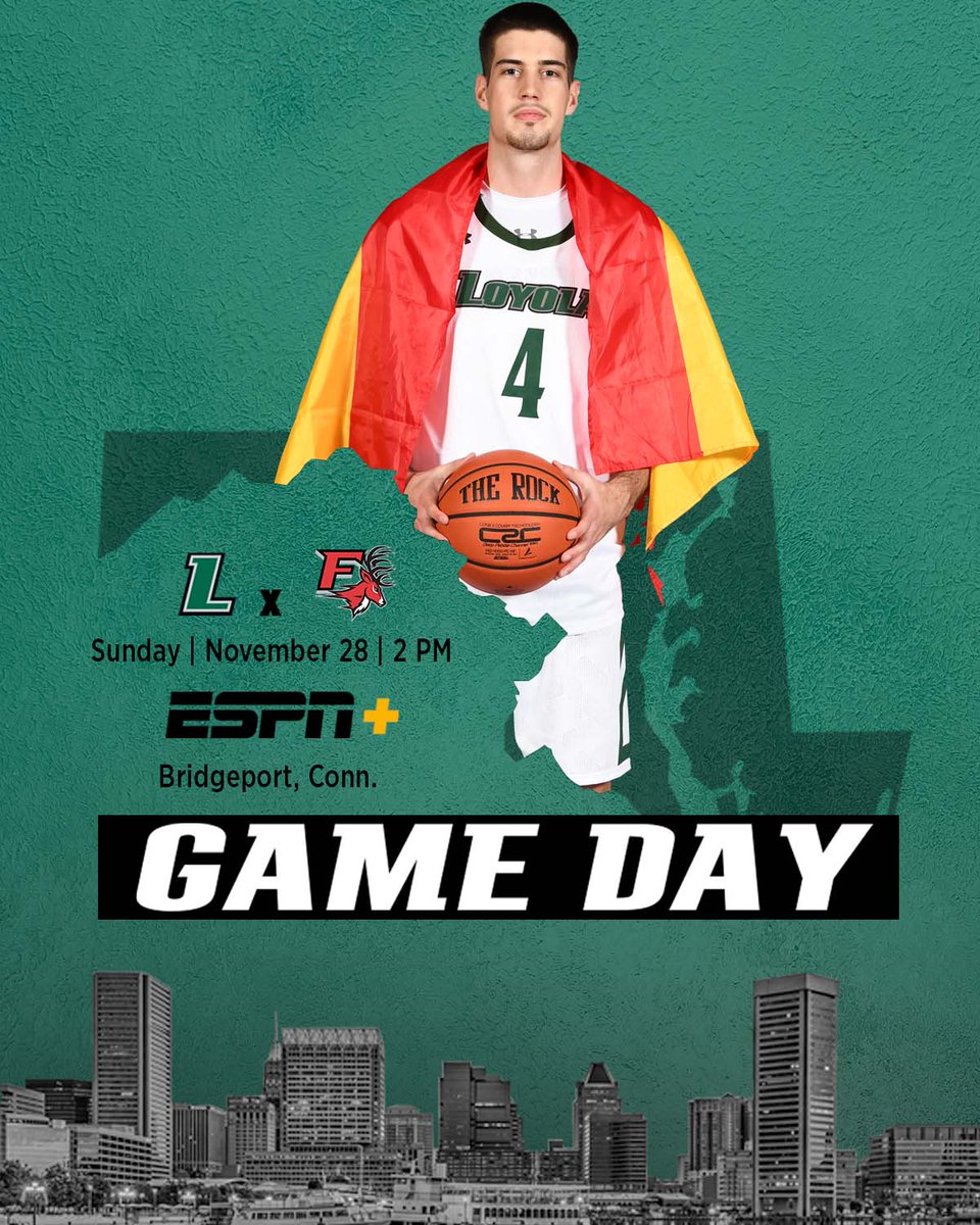 Gameday on the road in Connecticut!

🆚 Fairfield
🕑 2:00 p.m.
📍 Bridgeport, Conn.
📺 ESPN+ (loyo.la/3lf72l3)
📈 loyo.la/319n6h8
📰 loyo.la/3lc2oEr

#gohounds | #patriotmbb | <a href="/Patriot_Gameday/">Patriot League GameDay</a> | <a href="/LoyolaHounds/">Loyola Greyhounds</a>