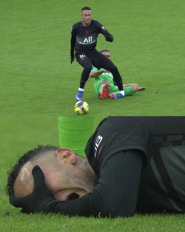 Ojalá no sea grave pero tiene mala pinta #Neymar