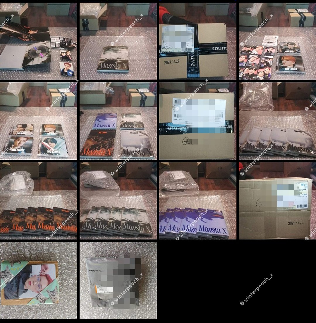 winterpeach_x's tweet photo. Arrived in KR address:
โ
Soundwave signed album
โ
SSQ Jewel Version Set
โ
JH Withdrama PC (Yangdo)
โ
MMT albums
Still in transit to KR add:
๐ 2 boxes from MMT (with winners' signed albums)
๐ Limited Versions + SET
๐ Extra No Limit albums
#WinterPeachUpdate https://t.co/Id4AZ0b1Io
