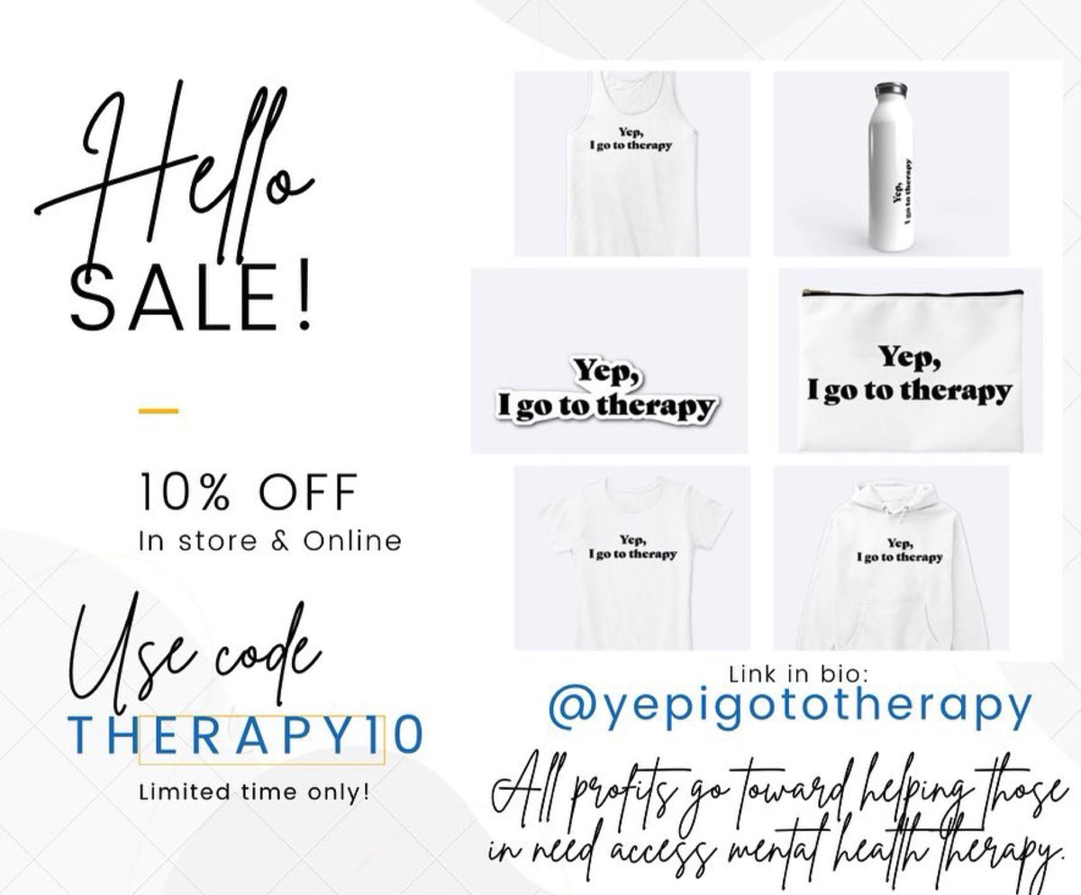 JulietIsTheSun's tweet photo. Help ppl access #therapy and #EndTheStigma with awesome merch while you’re at it! https://t.co/In79mRnn4l https://t.co/fR5fWMc6Ld