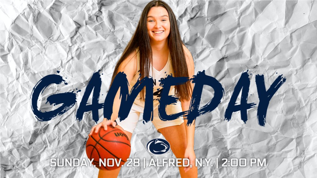 Women's basketball starts its AMCC schedule with a road game at Alfred State this afternoon. Go Lions!
🏀#GameDay
🆚Alfred State College
⏰2:00 p.m.
📍Orvis Gymnasium - Alfred, N.Y.
📊ow.ly/XLI850GXCqg
📺ow.ly/slZu50GXCqt

#d3hoops