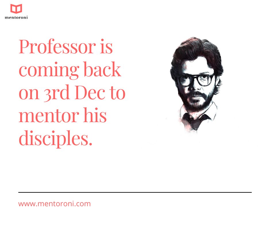 mentoroni's tweet photo. #Moneyheist

To connect with students from Top B-schools and professionals from Top Companies around the world visit: https://t.co/shoYiMworV

#moneyheist #professor #education #seasonfinale #professorisback #bepositive #mentorship #future #encourage #MBA #jobs #ITjobs #mentoroni https://t.co/YCtt51r3Gx
