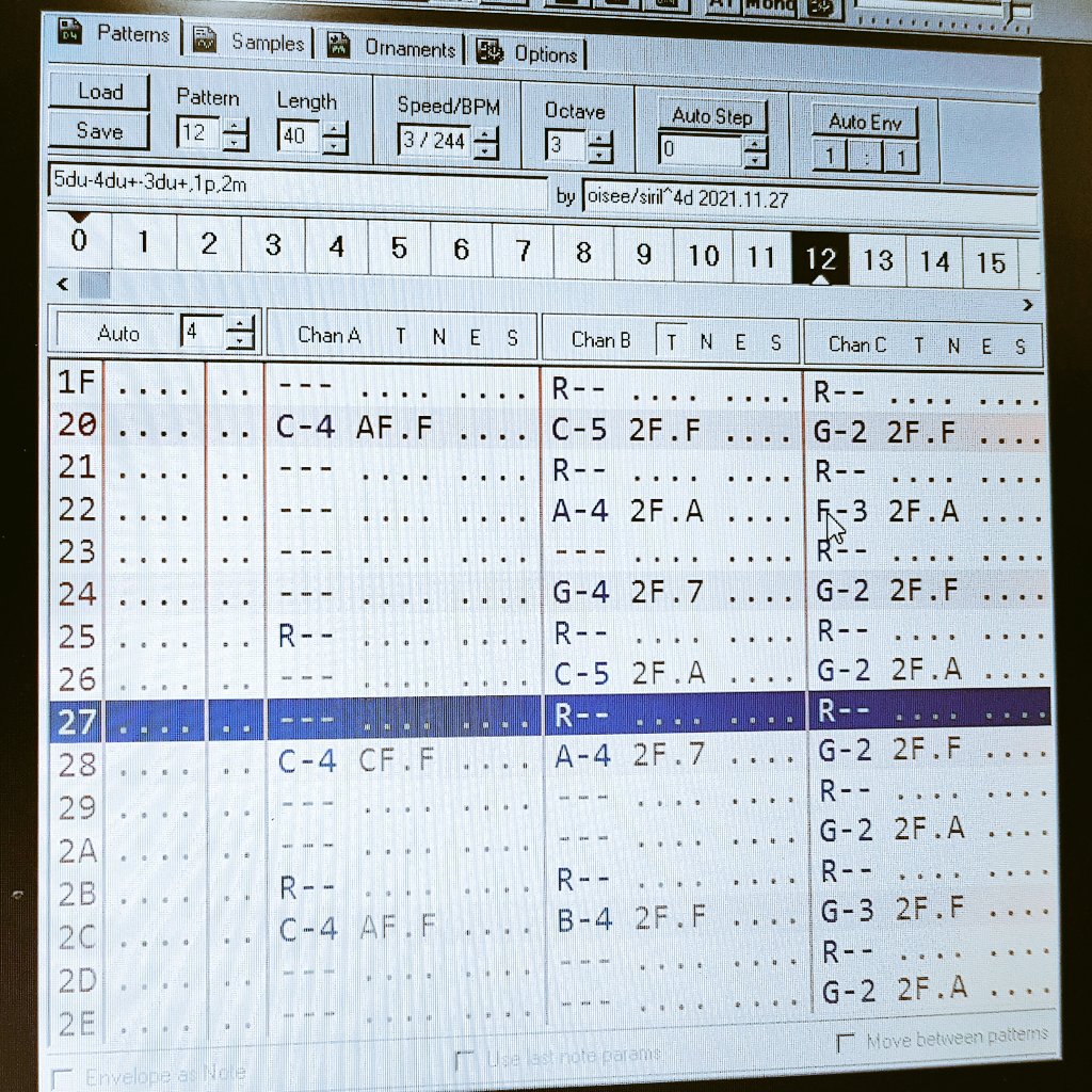 PCNONOGames's tweet photo. Terminando con la música!!! #8bitsmusica  #zxspectrum48k #zxspectrum128kplus2 #zxspectrum128kplus3 #sinclairzxspectrum #homebrewers #indiedevelopers #indiegamedev @ZXDev2015 https://t.co/rlIYOyHbmy