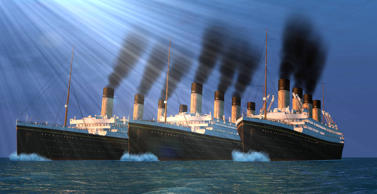 Olympic and titanic and britannic