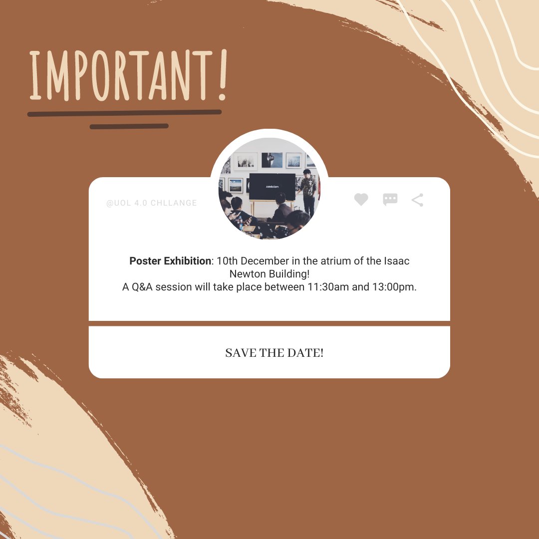 UoLTeamI1's tweet photo. Great news! We are able to present our ideas to you! Come along...
@uolchallenge @hanna_social @Chang_Ge_UoL @Lore_Creative #UniversityofLincoln #Lorecreative #CanvaDesign #qanda #exhibition #SaveTheDate https://t.co/HvcRg3Qyu3