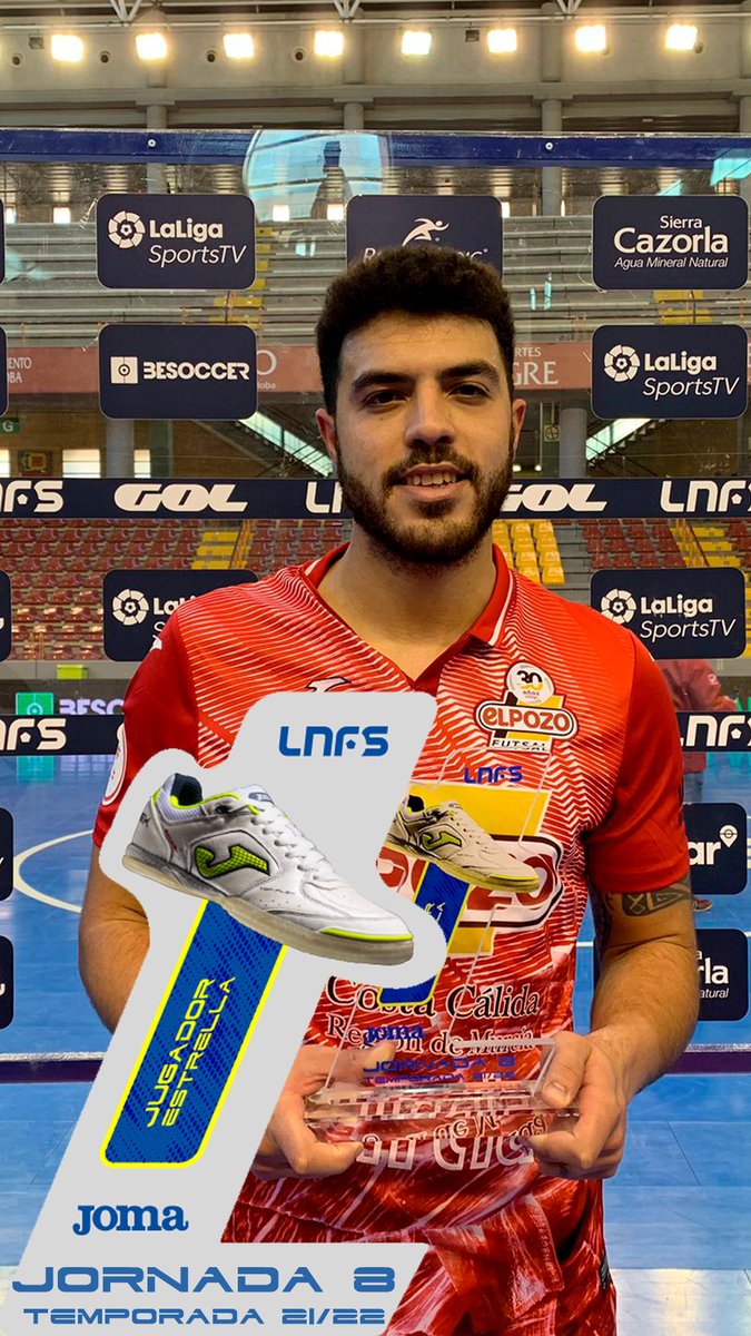 🔝 ¡Vosotros lo habéis escogido!

🌟 <a href="/Matteusr26/">Matteus</a> se convierte en el '𝗝𝘂𝗴𝗮𝗱𝗼𝗿 𝗘𝘀𝘁𝗿𝗲𝗹𝗹𝗮 <a href="/JomaSport/">Joma Sport</a>' del duelo entre <a href="/CordobaFutsal/">Córdoba Patrimonio de la Humanidad</a> y <a href="/ElPozoMurcia_FS/">ElPozo Murcia Costa Cálida FS</a> 

#LNFS #LigaFutsalProfesional