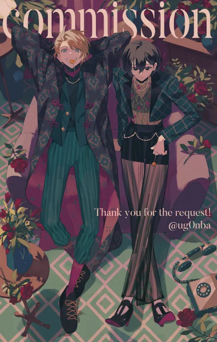 リクエストありがとうございました お洋服考えるの楽しかったです カップルではなく友達、というのがイイ #Skeb 
