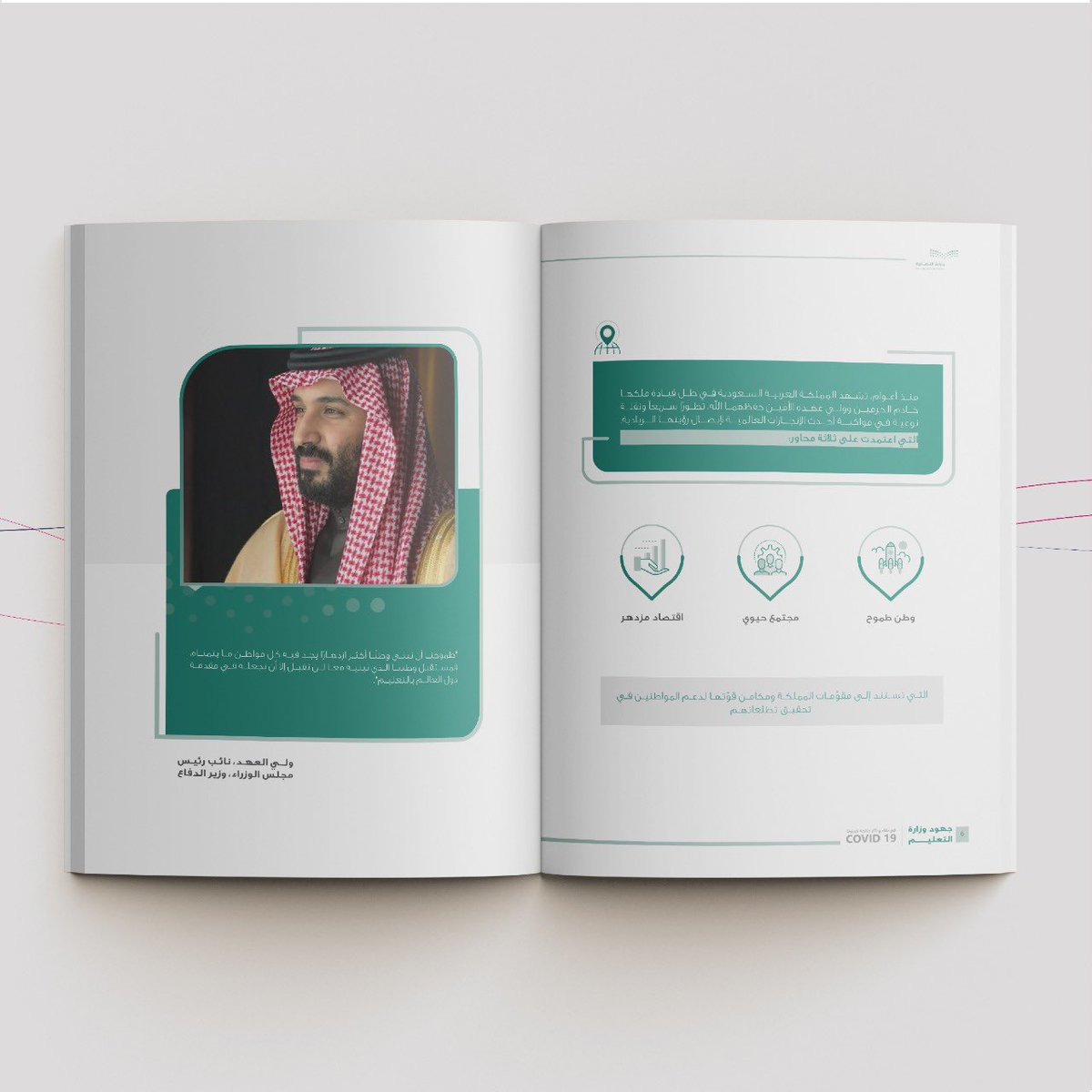 Revivalsa's tweet photo. تشرفنا بالعمل مع #وزارة_التعليم من تصميم وكتابة محتوى تقرير  الوزارة في تفادي آثار جائحة كورونا COVID-19 ، موضحين الجهود المبذولة ..

#ريفايفل #تقارير https://t.co/Pf8EXZs1HQ
