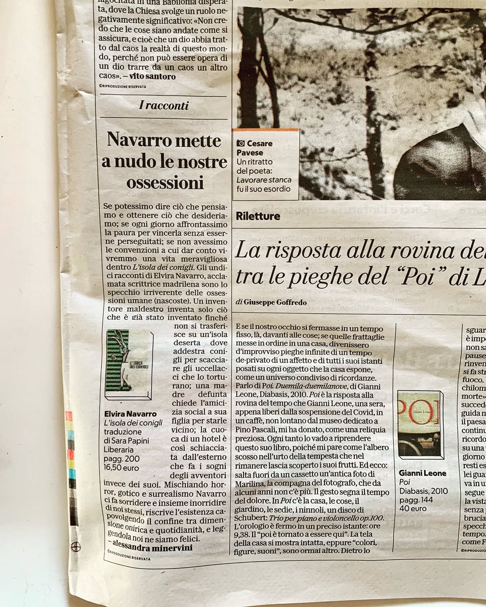 «Se potessimo dire ciò che pensiamo e ottenere ciò che desideriamo; se ogni giorno affrontassimo la paura per vincerla senza esserne perseguitati; se non avessimo le convenzioni a cui dar conto vivremmo una vita meravigliosa dentro #LIsolaDeiConigli»

<a href="/repubblica/">Repubblica</a> @AlesMinervini