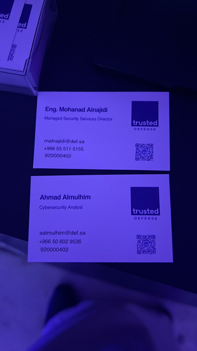 malobeiwi's tweet photo. شركة سعودية مختصة تقدم خدمات استشارية في الامن السيبراني #AtHack 
وعندهم سوك as service 
@TrustedDefense https://t.co/qH8LYkEr3s