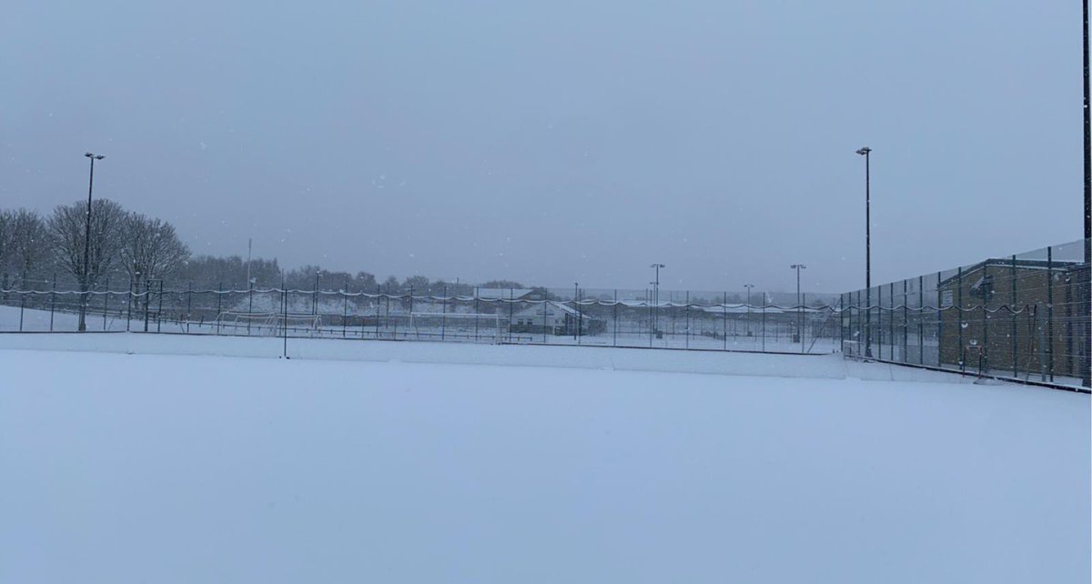 The outdoor pitch is closed today (Sunday 28th November) due to the snowy weather - we will give an update tomorrow. The indoor facilities remain open. Please take care if travelling. ❄