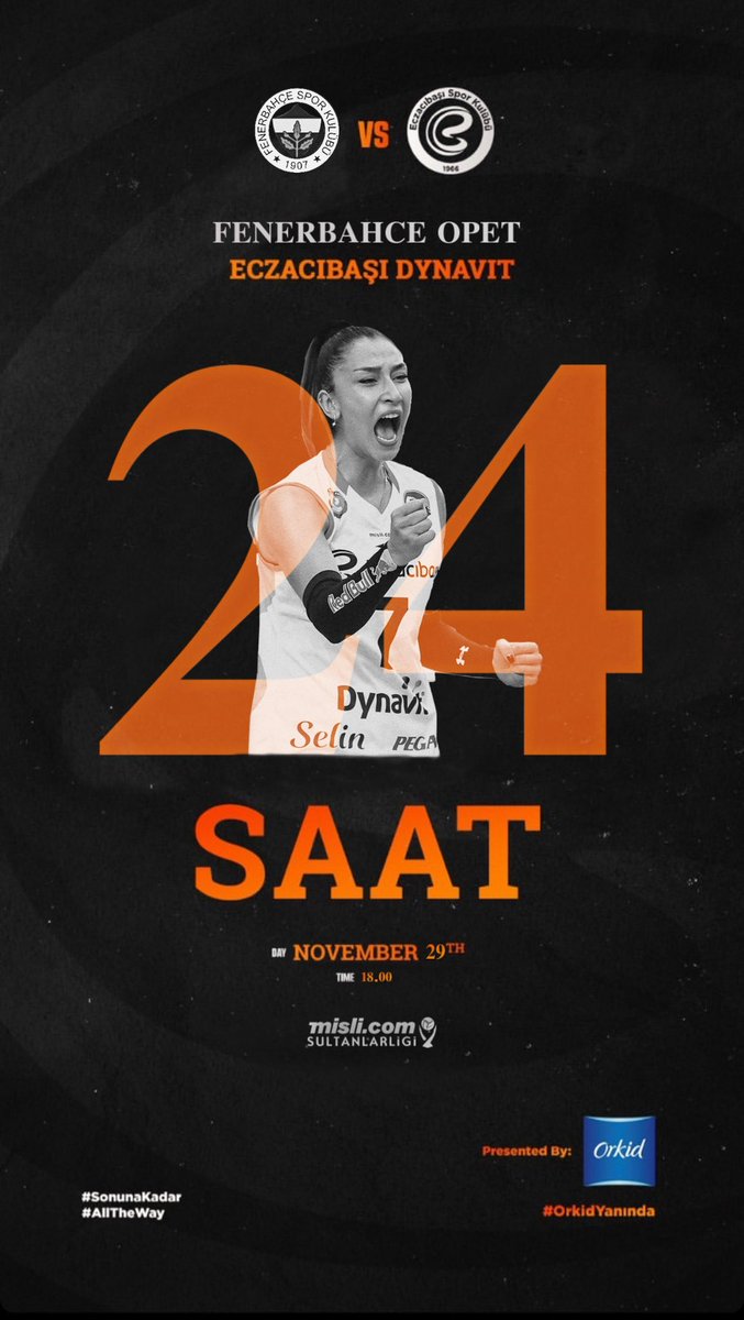 handebaladinvip's tweet photo. 🏆  Mislicom Sultanlar Ligi 11. hafta 
                🔥𝐃𝐄𝐕 ��𝐄𝐑𝐁𝐈🔥

🏐 Fenerbahçe Opet

🗓️ 29 Kasım Pazartesi
🕕 18.00
📺 TRT Spor Yıldız
📍 Eczacıbaşı Spor Salonu

      #handebaladın | @handebaladin @EczacibasiSK https://t.co/WudPJ8TQwp