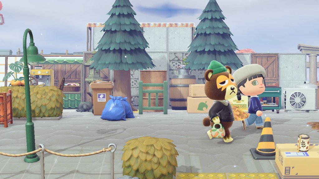 - strolling with Ike across Timber on a snowy morning 🌨

It really is like life imitating art today as the snow falls hard and fast outside my window and I stay cosy with my Switch inside under the lights of my Christmas tree 🎄