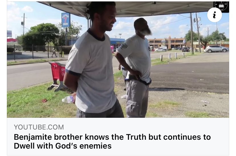 ChildrenoftheL's tweet photo. Benjamite brother knows the Truth but continues to Dwell with God’s enemies https://t.co/MYpAirpaTn https://t.co/zATg0F7q91