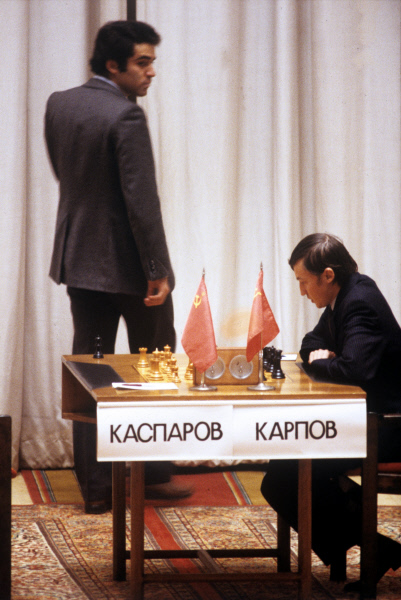 Douglas Griffin on X: Two photos from the epic 1985 World Championship  match between Anatoly Karpov and Garry Kasparov, which took place during  September-November in the Tchaikovsky Concert Hall in the Soviet