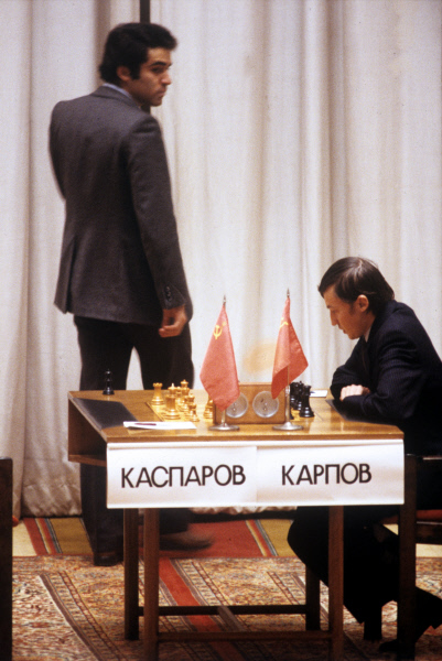 Douglas Griffin on X: Anatoly Karpov faces 12-year-old Garry