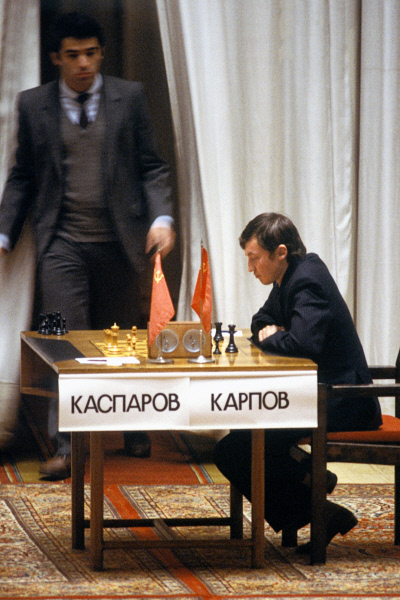 Douglas Griffin on X: Anatoly Karpov faces 12-year-old Garry