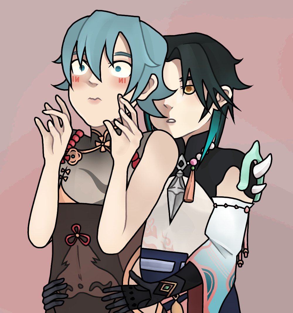 hhhhhuuilla's tweet photo. Xiao likes Chongyun’s new outfit

#Xiao #Chongyun #Xiaoyun #Shenhe https://t.co/Q1AVQv7mDw