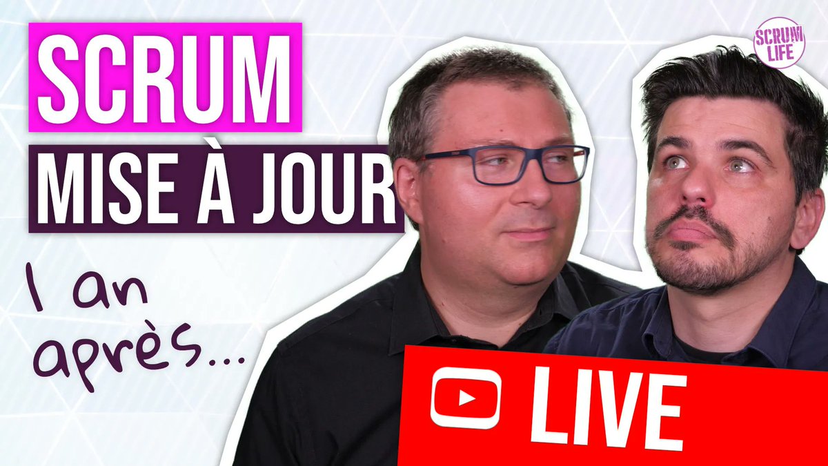 scrumlifetv's tweet photo. Alors, #Scrum en presque-2022, ça donne quoi ?
Demain, un #Live pour faire le point sur le #ScrumGuide2020, un an après !
Rendez-vous demain à 16h sur notre chaîne YouTube, notre Twitch ou encore sur LinkedIn 👍 (10h au Canada) https://t.co/HEMku4XyX3